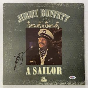 JIMMY BUFFETT SIGNED AUTOGRAPH ALBUM VINYL RECORD – SON OF A SON OF A SAILOR PSA
 COLLECTIBLE MEMORABILIA