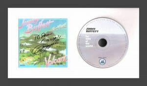 JIMMY BUFFETT SIGNED AUTOGRAPH VOLCANO FRAMED CD DISPLAY RARE! W/ BECKETT COA
 COLLECTIBLE MEMORABILIA