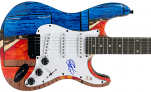 JOHN FRUSCIANTE SIGNED RED HOT CHILI PEPPERS ELECTRIC GUITAR CALIFORNICATION BAS
 COLLECTIBLE MEMORABILIA