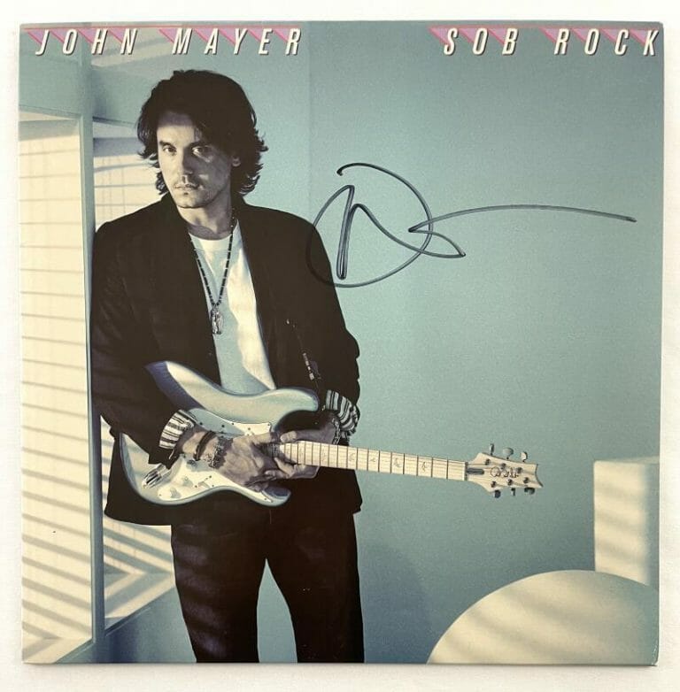 JOHN MAYER SIGNED AUTOGRAPH ALBUM VINYL RECORD – SOB ROCK HEAVIER THINGS BECKETT
 COLLECTIBLE MEMORABILIA