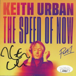 KEITH URBAN REAL HAND SIGNED THE SPEED OF NOW PART 1 CD #2 JSA COA AUTOGRAPHED
 COLLECTIBLE MEMORABILIA