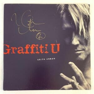 KEITH URBAN SIGNED AUTOGRAPH ALBUM VINYL RECORD LP – GRAFFITI U W/ BECKETT COA
 COLLECTIBLE MEMORABILIA