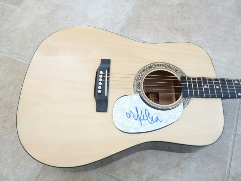 KELSEA BALLERINI SEXY SIGNED AUTOGRAPHED GUITAR GUARANTEED
 COLLECTIBLE MEMORABILIA