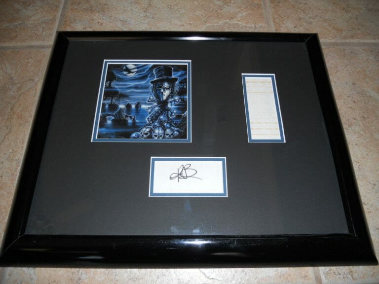 KEVIN DUBROW QUIET RIOT SIGNED AUTOGRAPHED CD & TICKET DISPLAY
 COLLECTIBLE MEMORABILIA