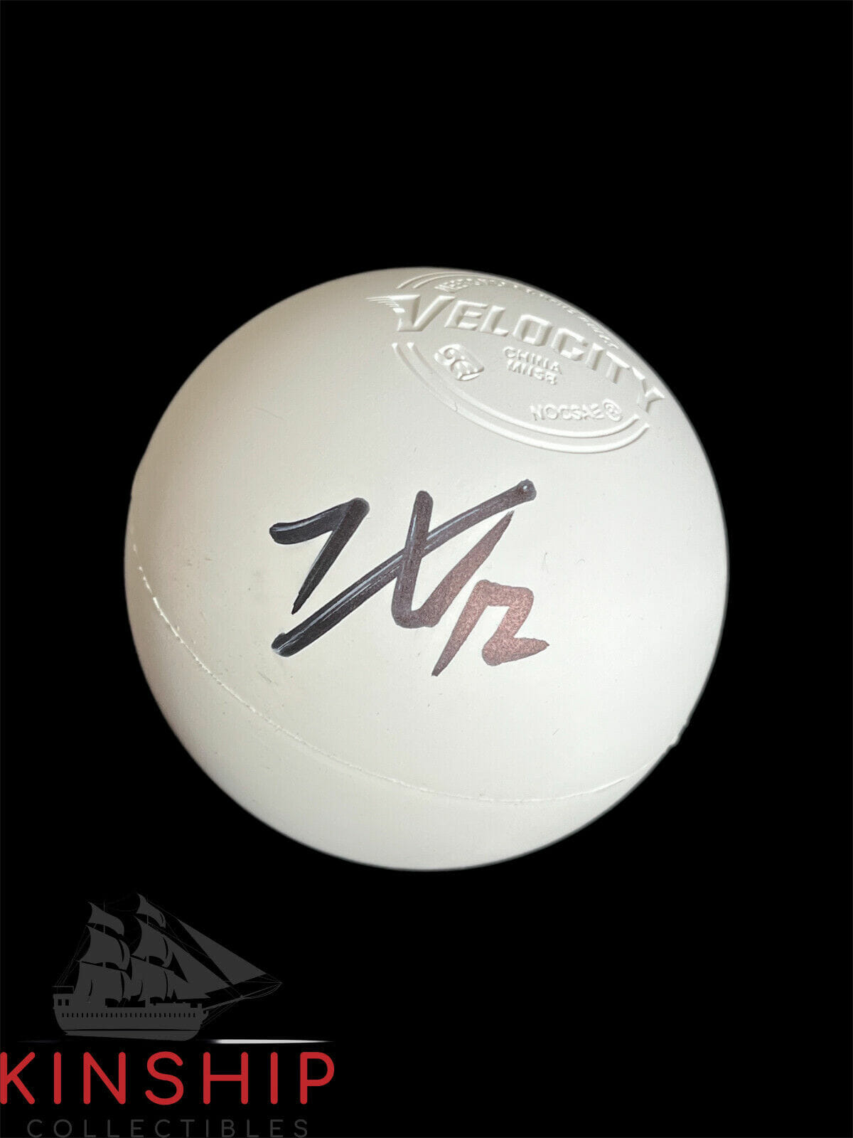 Logan Wisnauskas signed Velocity Lacrosse Ball JSA COA PLL Star Chrome A2849
