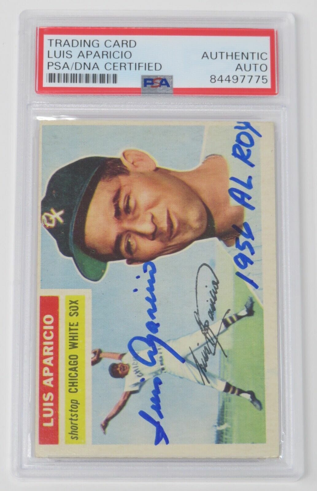 Luis Aparicio HOF Signed Autograph Auto 1956 Topps Rookie Card 292 w/ 56  ROY PSA Opens in a new window or tab | Autographia