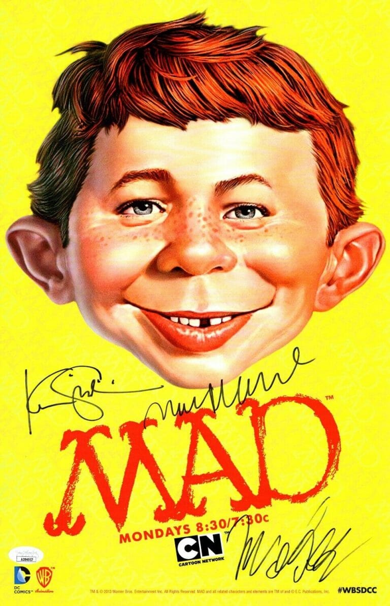 MAD ANIMATED 3X SIGNED AUTOGRAPHED 11X17 POSTER SHINICK MAREK HALPERN-GRASER JSA
 COLLECTIBLE MEMORABILIA