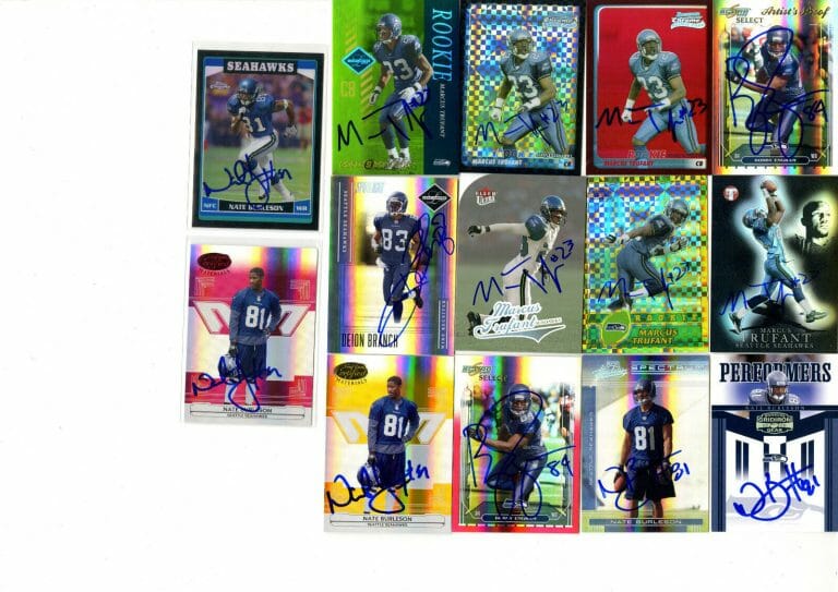 MARCUS TRUFANT 2003 BOWMAN CHROME RED REFRACTOR RC 183/235 SIGNED SEAHAWKS CARD
 COLLECTIBLE MEMORABILIA