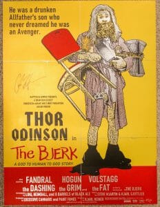 MARVEL’S THOR CHRIS HEMSWORTH SIGNED EXTREMELY RARE SCREEN PRINT POSTER #AP
 COLLECTIBLE MEMORABILIA