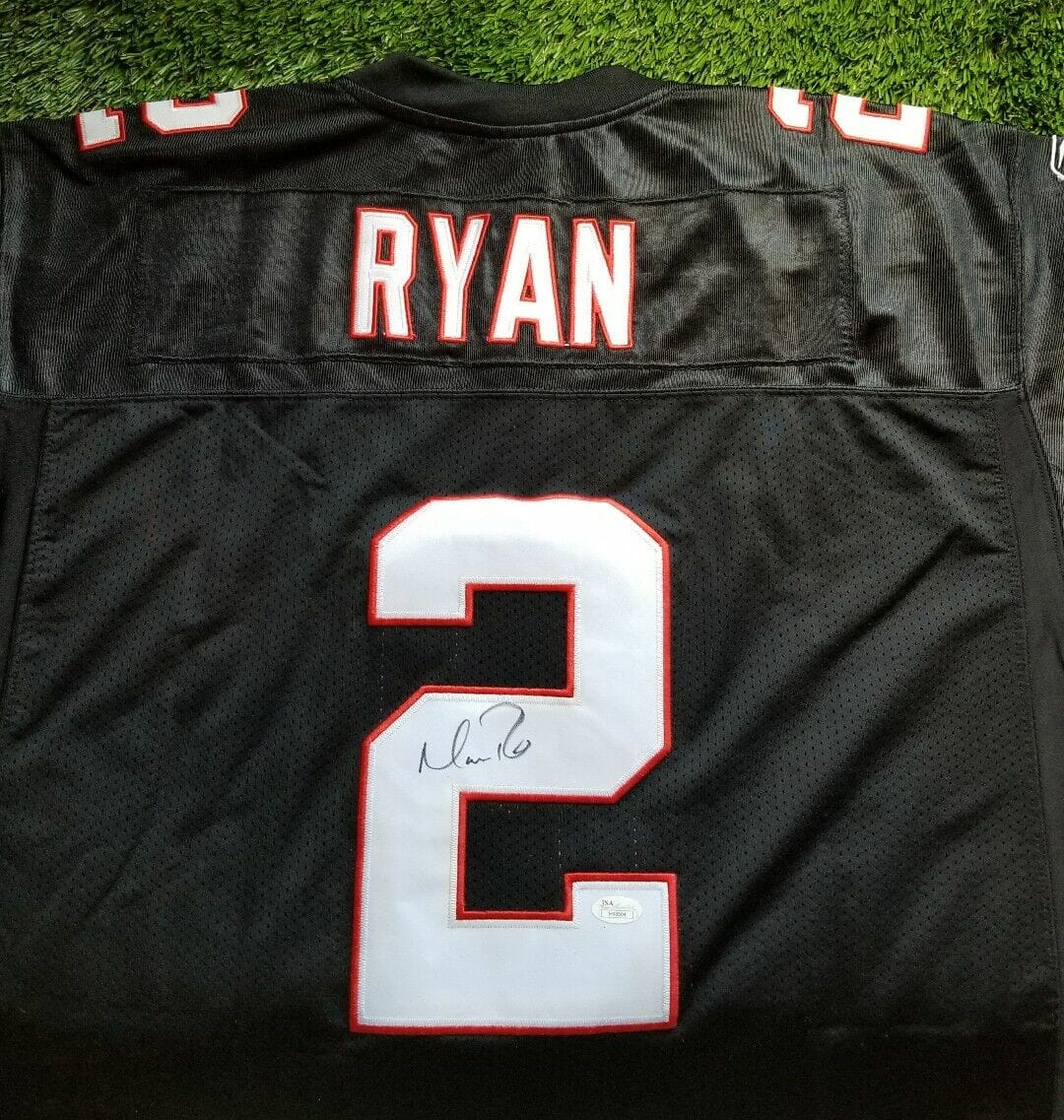 Atlanta Falcons Matt Ryan Autographed Black Jersey Beckett BAS