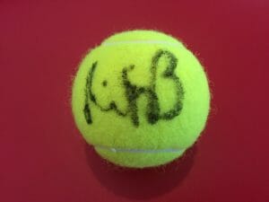 MIHAELA BUZARNESCU WILSON TENNIS BALL SIGNED AUTO
 COLLECTIBLE MEMORABILIA