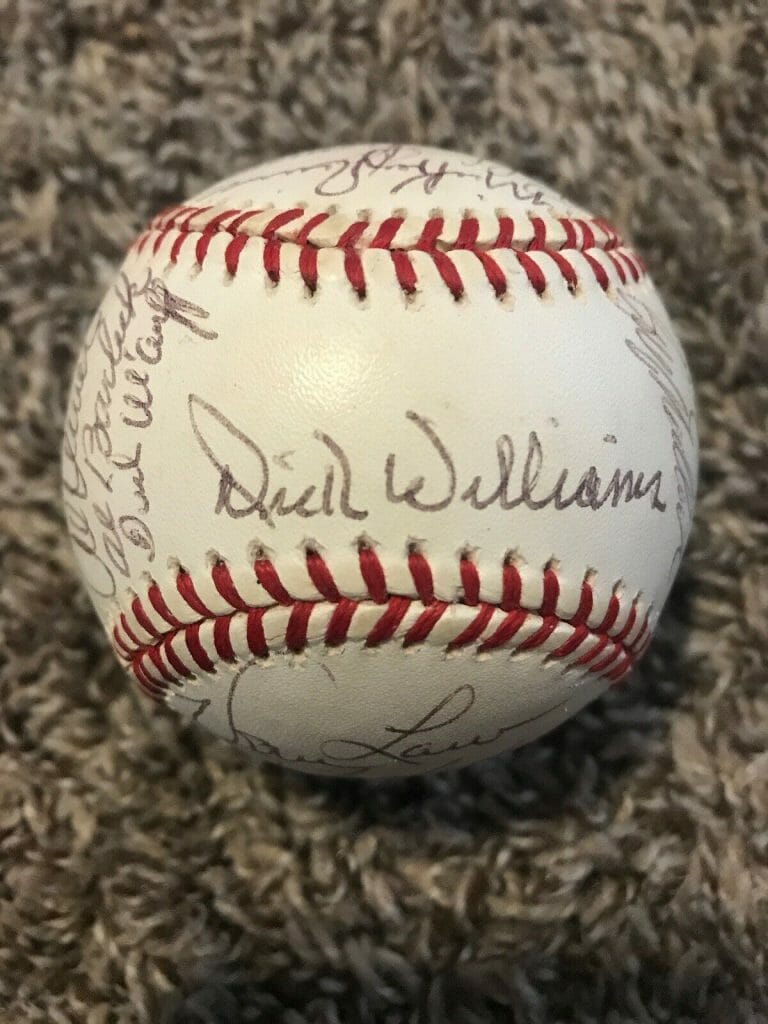 MULTI-SIGNED HALL OF FAMERS @ STARS 25 SIGNATURES BASEBALL JSA LOA WILLIAMS
 COLLECTIBLE MEMORABILIA