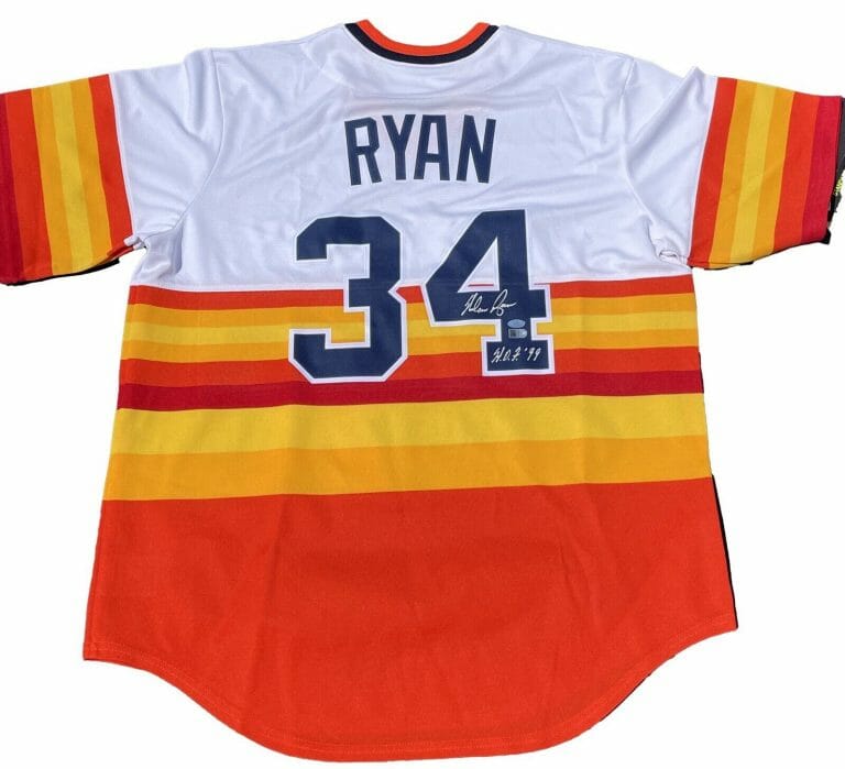 NOLAN RYAN SIGNED HOUSTON ASTROS NIKE JERSEY RYAN HOLO W/ HOF 99 AIV B012336
 COLLECTIBLE MEMORABILIA