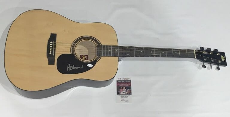 Bret Michaels Poison Signed Full Size Electric Guitar COA Exact Proof Autographed