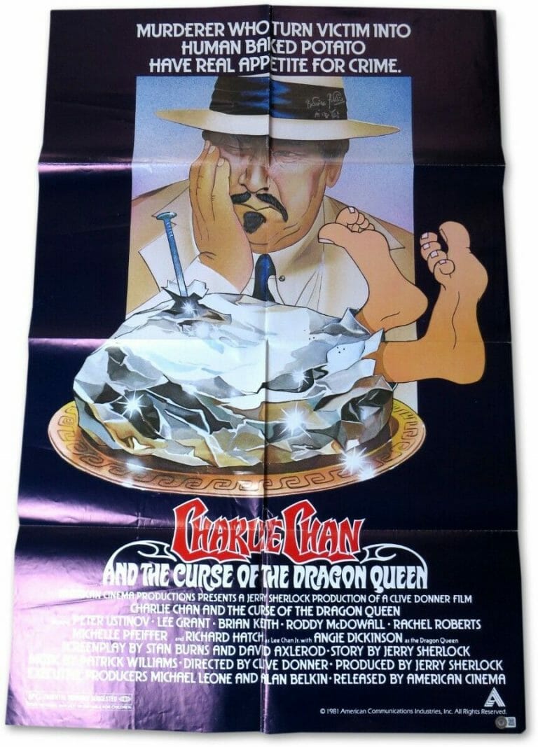 PETER USTINOV SIGNED AUTOGRAPHED MOVIE POSTER CHARLIE CHAN BAS BB08603
 COLLECTIBLE MEMORABILIA