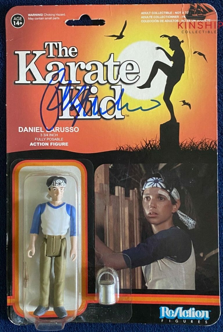 RALPH MACCHIO SIGNED ACTION FIGURE JSA COA THE KARATE KID DANIEL LARUSSO Z754
 COLLECTIBLE MEMORABILIA