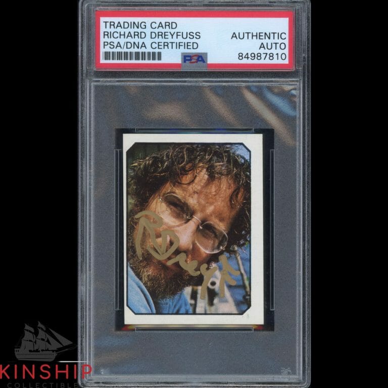 RICHARD DREYFUSS SIGNED 1976 FANS ROOKIE CARD PSA DNA SLABBED JAWS AUTO C1846
 COLLECTIBLE MEMORABILIA