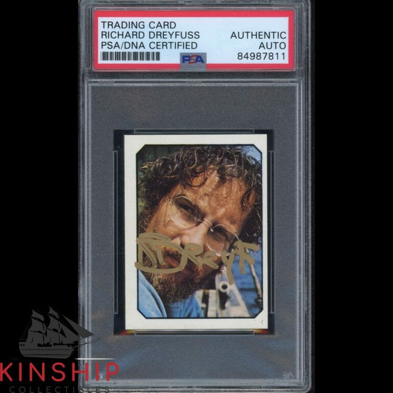 RICHARD DREYFUSS SIGNED 1976 FANS ROOKIE CARD PSA DNA SLABBED JAWS AUTO C1878
 COLLECTIBLE MEMORABILIA