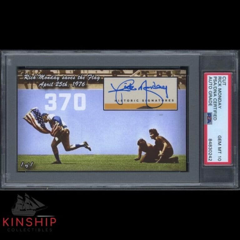 RICK MONDAH SIGNED 3×5 CUSTOM CARD CUT PSA DNA SLABBED AUTO 10 SAVING FLAG C1444
 COLLECTIBLE MEMORABILIA