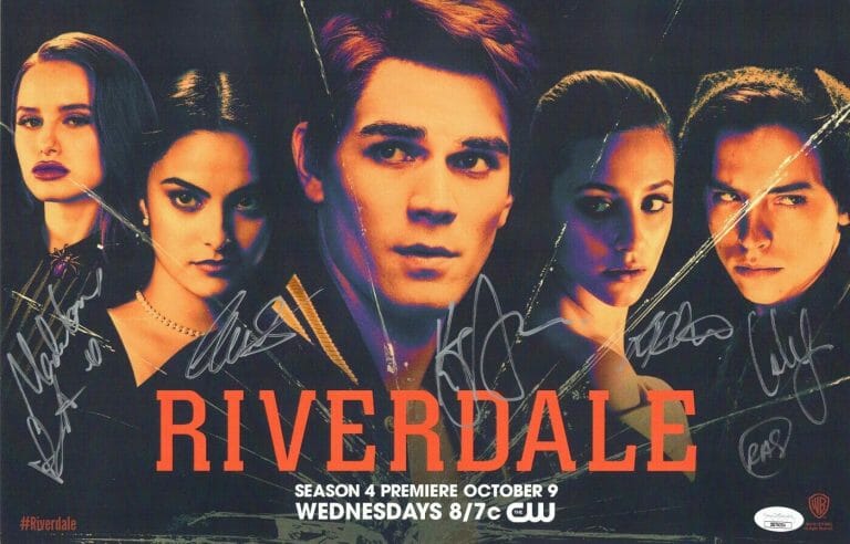 RIVERDALE CAST SIGNED AUTOGRAPHED 11X17 POSTER 6 AUTOS SPROUSE APA JSA XX76054
 COLLECTIBLE MEMORABILIA