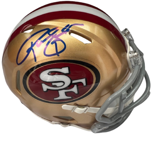 ROBBIE GOULD SIGNED SAN FRANCISCO 49ERS MINI FOOTBALL HELMET BECKETT BAS AC93157
 COLLECTIBLE MEMORABILIA