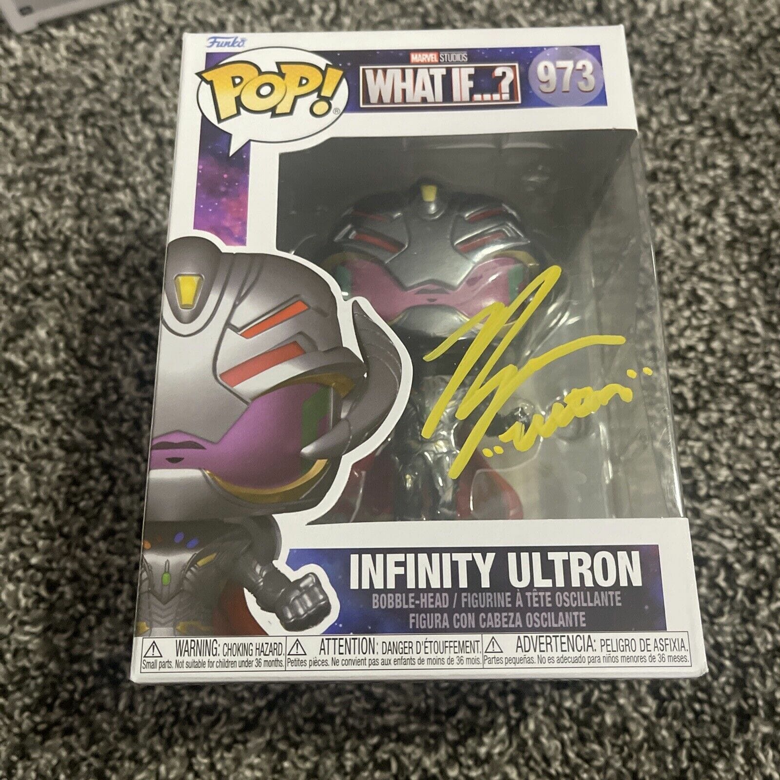 Ross Marquand Signed Funko Pop Autographed Infinity Ultron Marvel #973 JSA COA