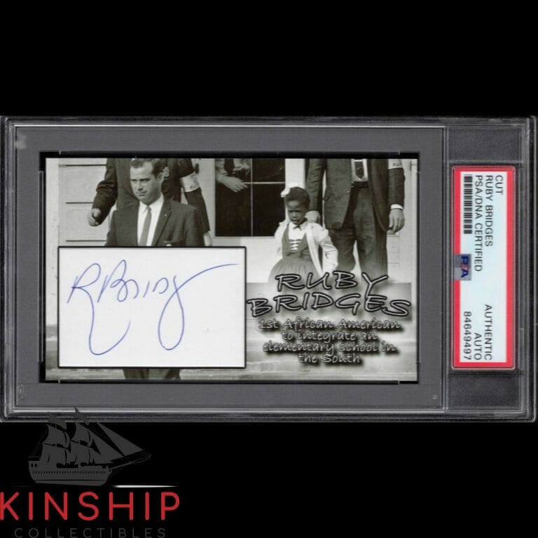RUBY BRIDGES SIGNED 3×5 CUSTOM CARD CUT PSA DNA SLABBED AUTO CIVIL RIGHTS CQTY
 COLLECTIBLE MEMORABILIA