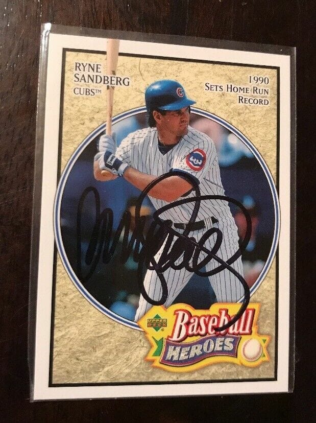 Ryne Sandberg MLB Memorabilia, Ryne Sandberg Collectibles, Verified Signed Ryne  Sandberg Photos