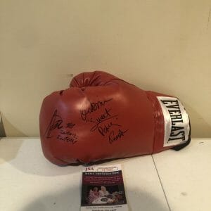 SEBASTIAN & GABRIELLA GABBY FUNDORA SIGNED AUTOGRAPH BOXING GLOVE JSA COA WBC
