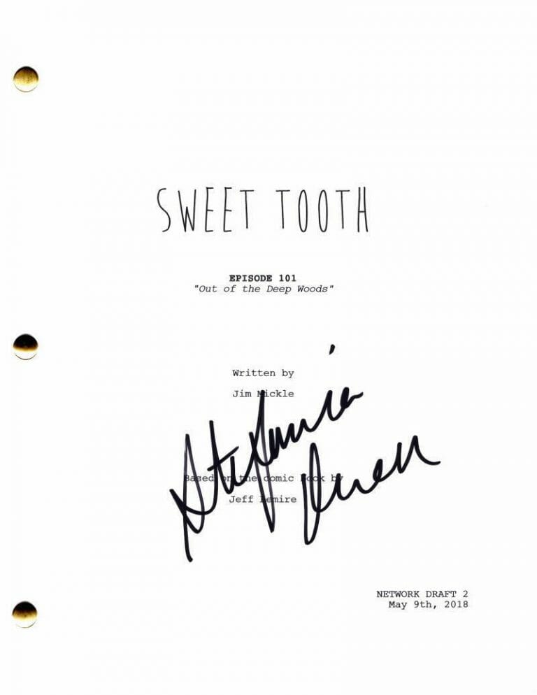 STEFANIA LAVIE OWEN SIGNED AUTOGRAPH SWEET TOOTH FULL PILOT SCRIPT – BEAR
 COLLECTIBLE MEMORABILIA