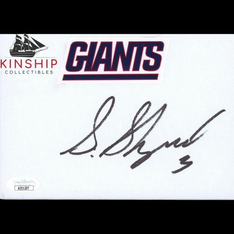 STERLING SHEPARD SIGNED 5×7 CANVAS JSA COA NY GIANTS FOOTBALL AUTO Z1172
 COLLECTIBLE MEMORABILIA