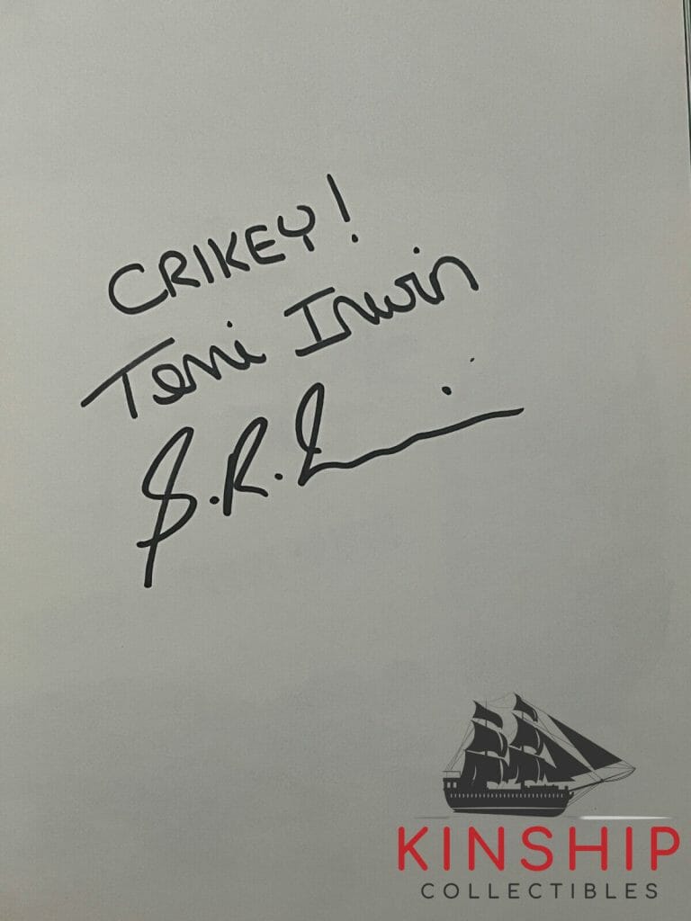 STEVE IRWIN & TERRI SIGNED THE CROCODILE HUNTER BOOK JSA LOA AUTO GRADE 10 E164
 COLLECTIBLE MEMORABILIA