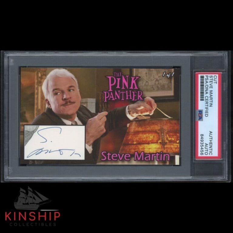 STEVE MARTIN SIGNED 3×5 CUSTOM CARD CUT PSA DNA SLABBED AUTO PINK PANTHER C1523
 COLLECTIBLE MEMORABILIA