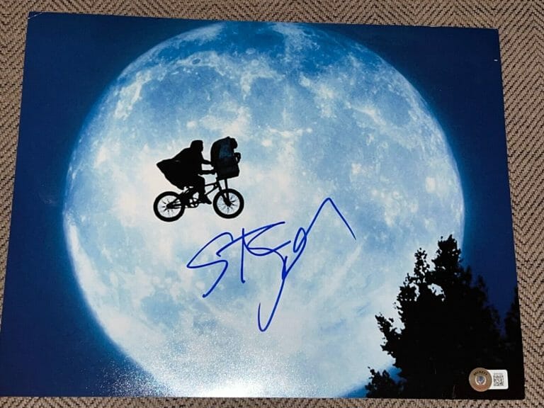 STEVEN SPIELBERG SIGNED AUTOGRAPH 11×14 ET MOON SHOT BECKETT BAS COA X2
 COLLECTIBLE MEMORABILIA