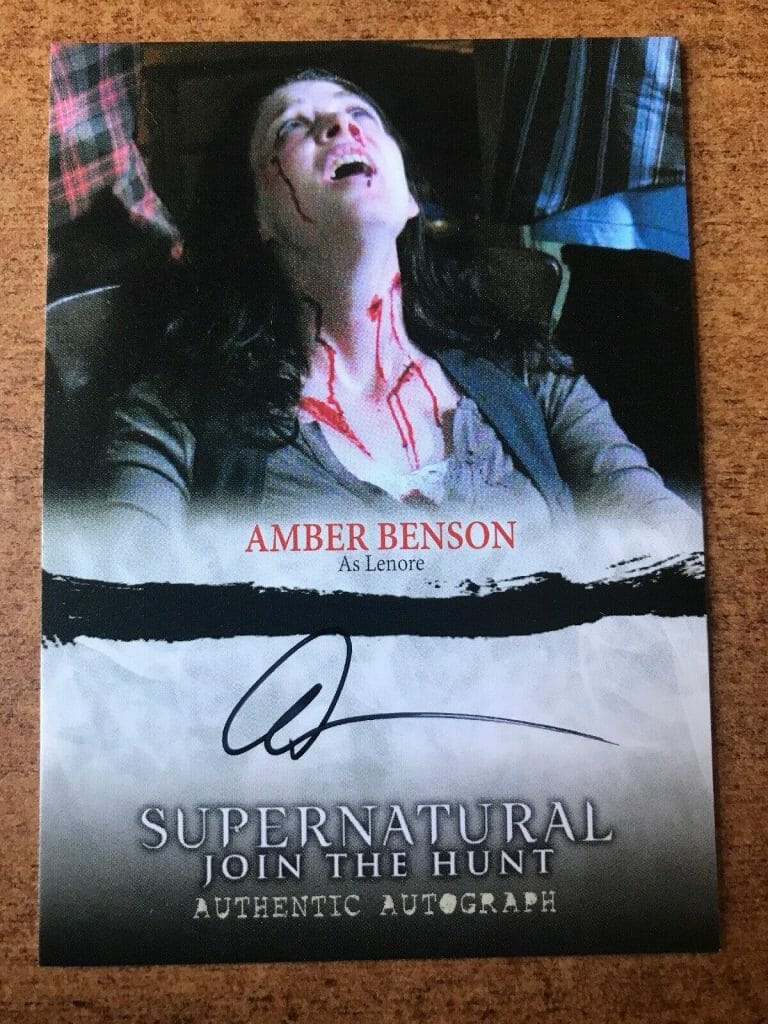 Supernatural Seasons One to Three Autograph Card A14 Amber Benson As ...