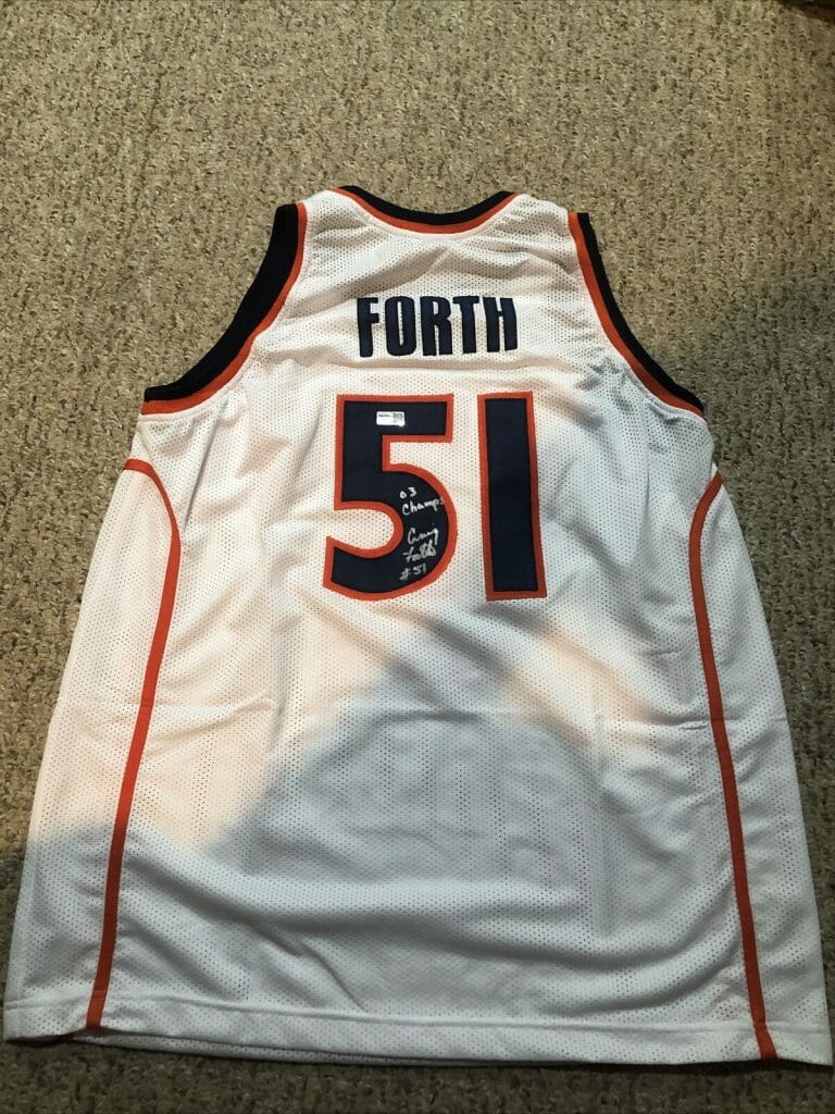 SYRACUSE ORANGE- CRAIG FORTH SIGNED AUTOGRAPH CUSTOM JERSEY TRISTAR COA 03 CHAMP
 COLLECTIBLE MEMORABILIA