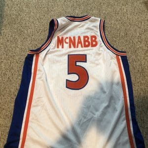 SYRACUSE ORANGE DONOVAN MCNABB SIZE XL BASKETBALL JERSEY #5 RARE THROWBACK
