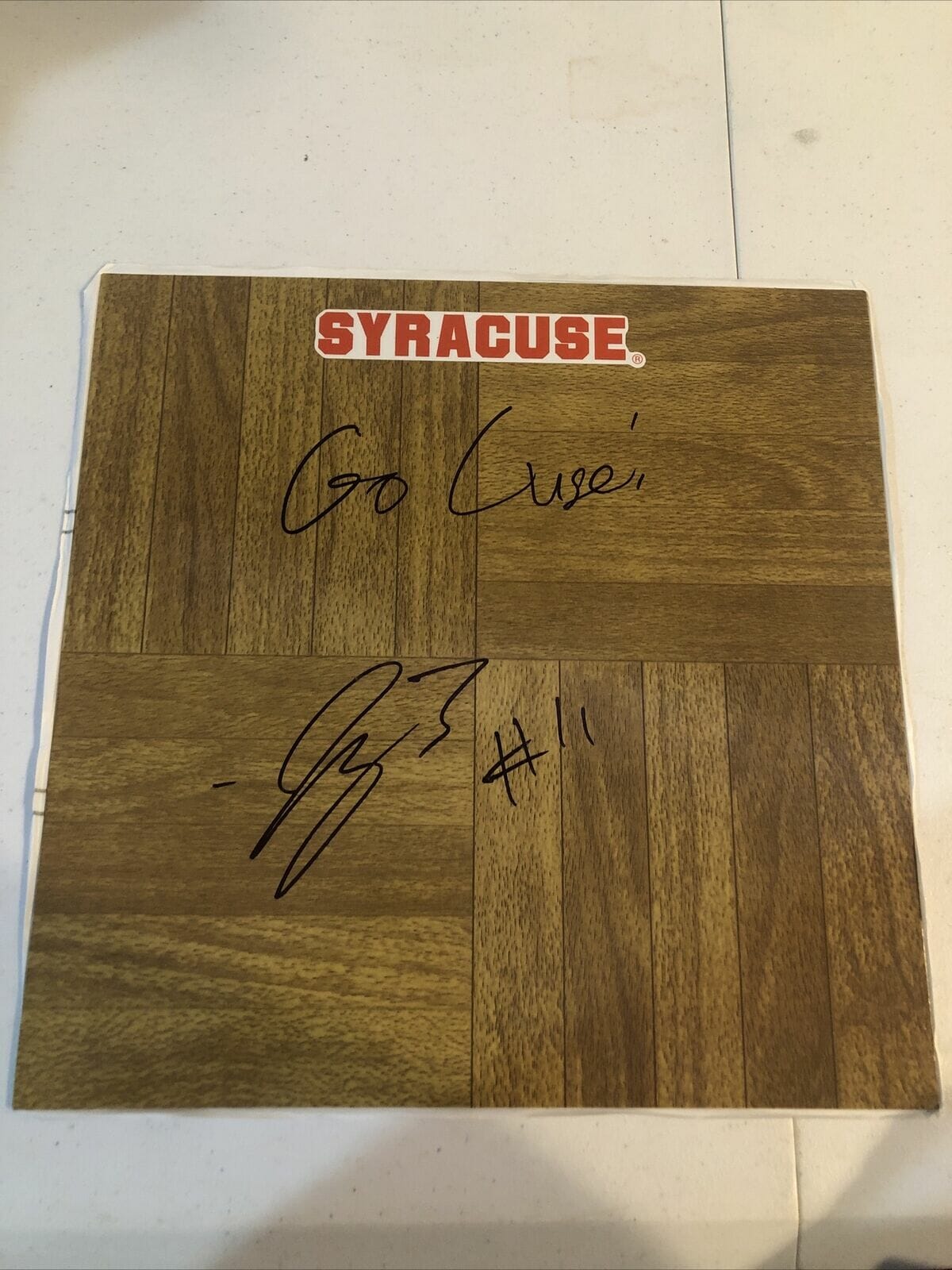 SYRACUSE ORANGE- JOE GIRARD SIGNED AUTOGRAPH 12x12 LOGO FLOORBOARD COA
Opens in a new window or tab