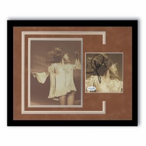 TAYLOR SWIFT “FEARLESS” AUTOGRAPH SIGNED CUSTOM FRAMED 11×14 MATTED DISPLAY ACOA
 COLLECTIBLE MEMORABILIA