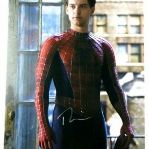 Tobey Maguire Signed Autographed 12X18 Photo Spider-Man Holding Mask JSA XX76247
Opens in a new window or tab