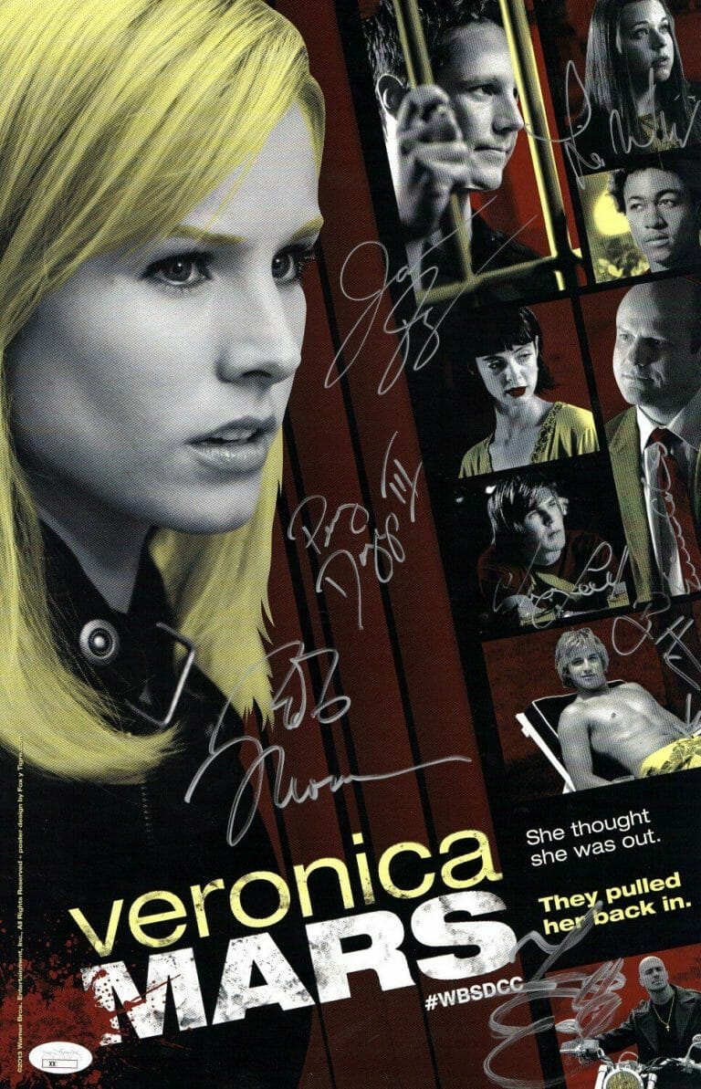 VERONICA MARS MULTI SIGNED AUTOGRAPH 11X17 POSTER 8 AUTOS DOHRING COLANTONI JSA
 COLLECTIBLE MEMORABILIA