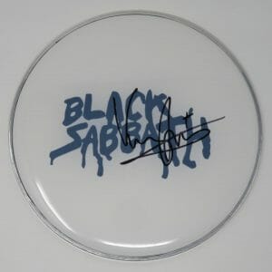 Vinny Appice BLACK SABBATH Signed Autograph Auto 12" Drumhead Drum Head JSA
