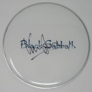 Vinny Appice BLACK SABBATH Signed Autograph Auto 12" Drumhead Drum Head JSA
