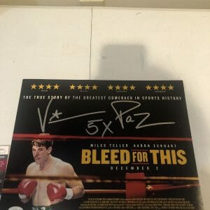 VINNY PAZ PAZIENZA BLEED FOR THIS SIGNED AUTOGRAPH 11x14 PHOTO PICTURE JSA CO
Opens in a new window or tab