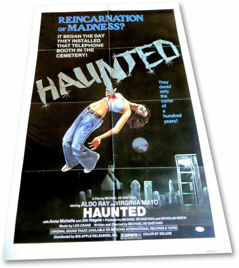 VIRGINIA MAYO SIGNED AUTOGRAPHED MOVIE POSTER HAUNTED PSA AJ88057
 COLLECTIBLE MEMORABILIA