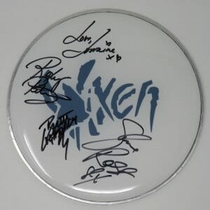 VIXEN (Group Band) Signed Autograph Auto 12" Drumhead Drum Head by 4 JSA
