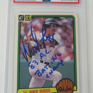 WADE BOGGS 1983 Donruss Rookie RC Card Autograph PSA store HOF Red Sox AUTO Signed