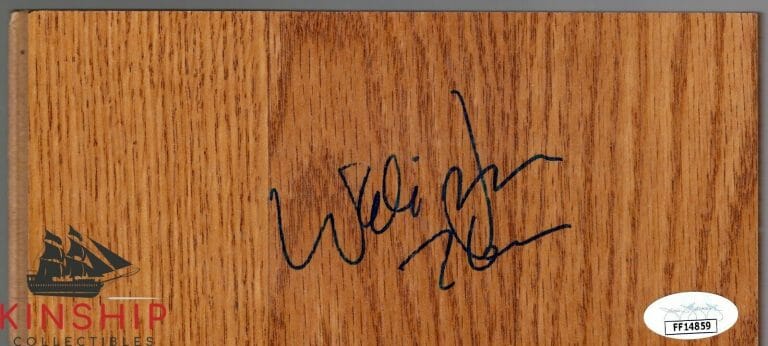 WALLY JONES SIGNED FLOOR BOARD JSA COA 76ERS INSCRIBED WALI SIXERS Z479
 COLLECTIBLE MEMORABILIA