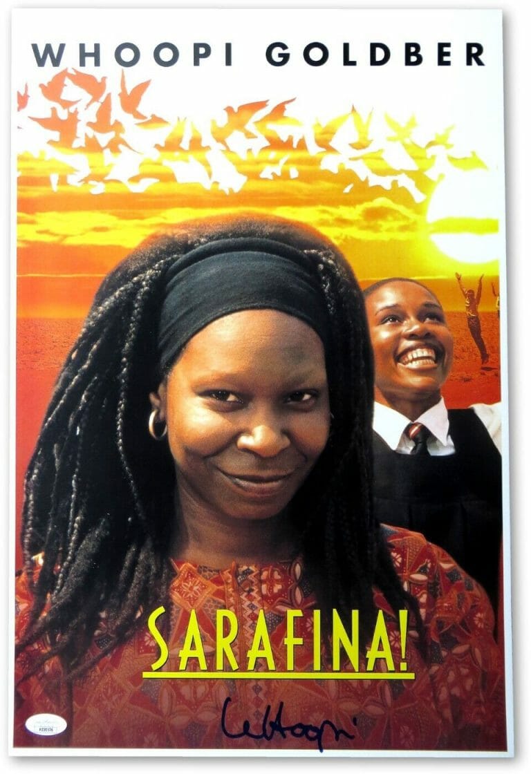 WHOOPI GOLDBERG SIGNED AUTOGRAPHED 12X18 PRINT SARAFINA! JSA AD30579
 COLLECTIBLE MEMORABILIA