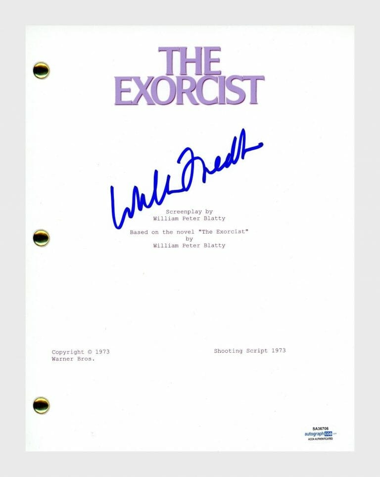 WILLIAM FRIEDKIN SIGNED AUTOGRAPHED THE EXORCIST MOVIE SCRIPT ACOA COA
 COLLECTIBLE MEMORABILIA